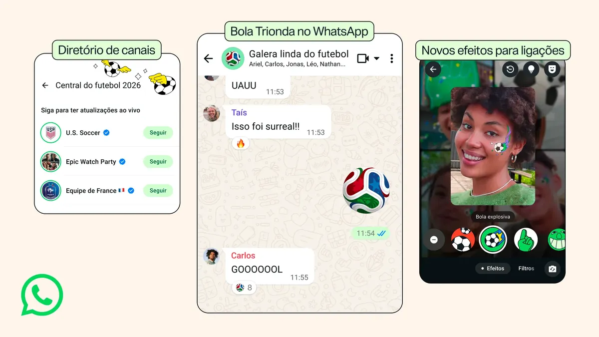 WhatsApp lança placares, notícias e mais recursos para a Copa do Mundo; veja